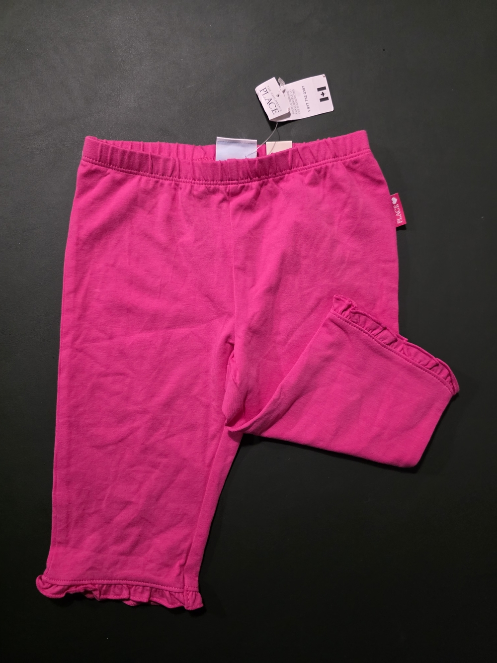 The Children's Place Bright Hot Pink Ruffle Capri Leggings